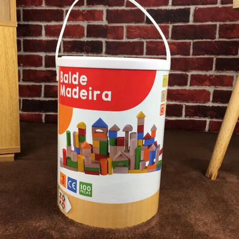 100-Wooden Building Blocks
