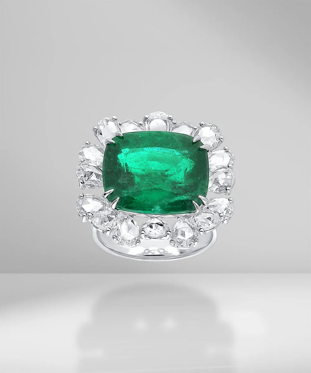 10ct Emerald Statement Ring