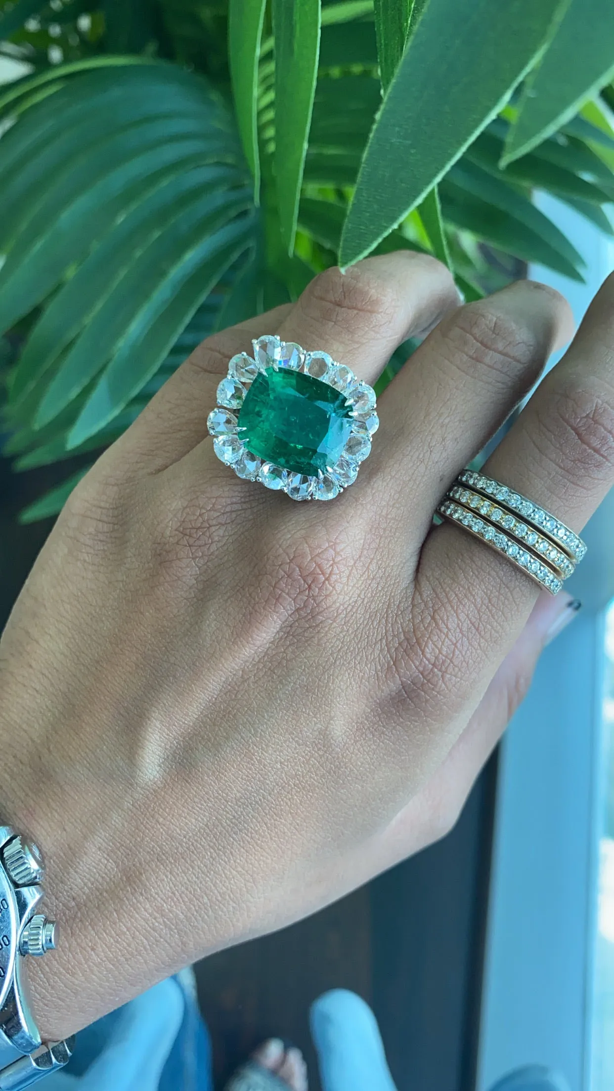 10ct Emerald Statement Ring