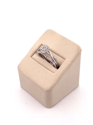 10K Gold Diamond Engagement Ring