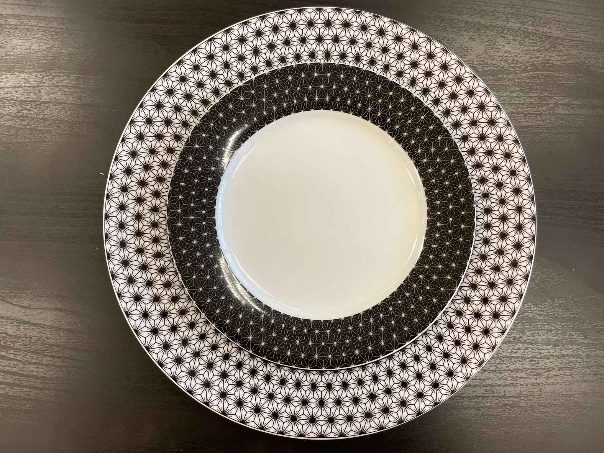 16 pc set black and white geometric