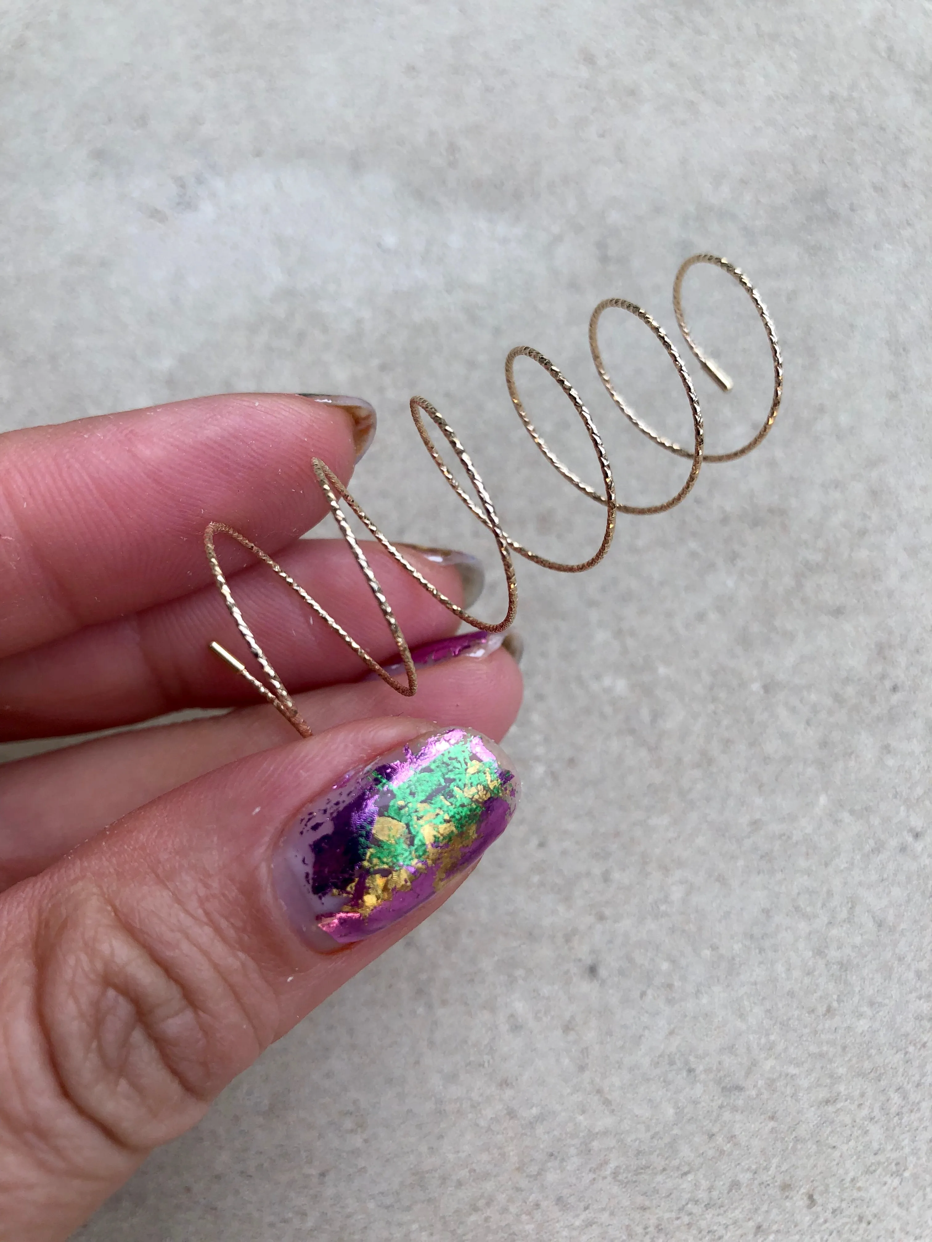 18k Gold Coil Ring