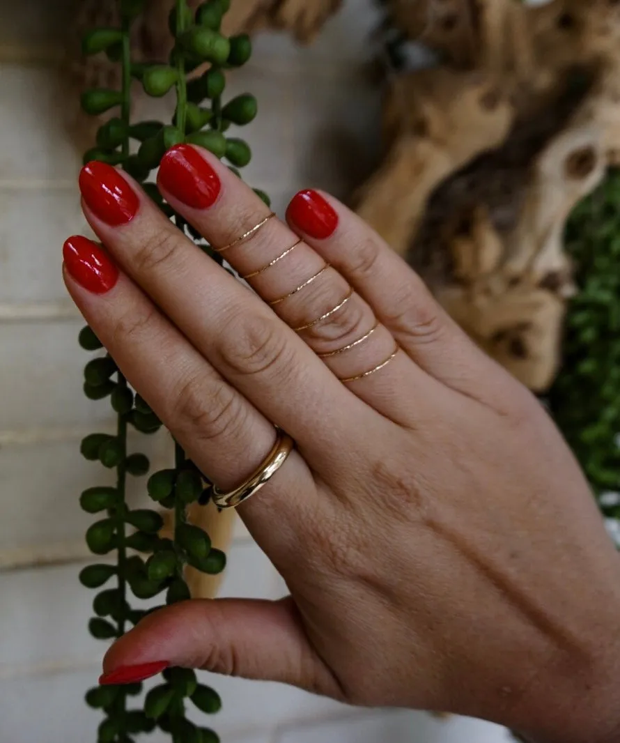18k Gold Coil Ring