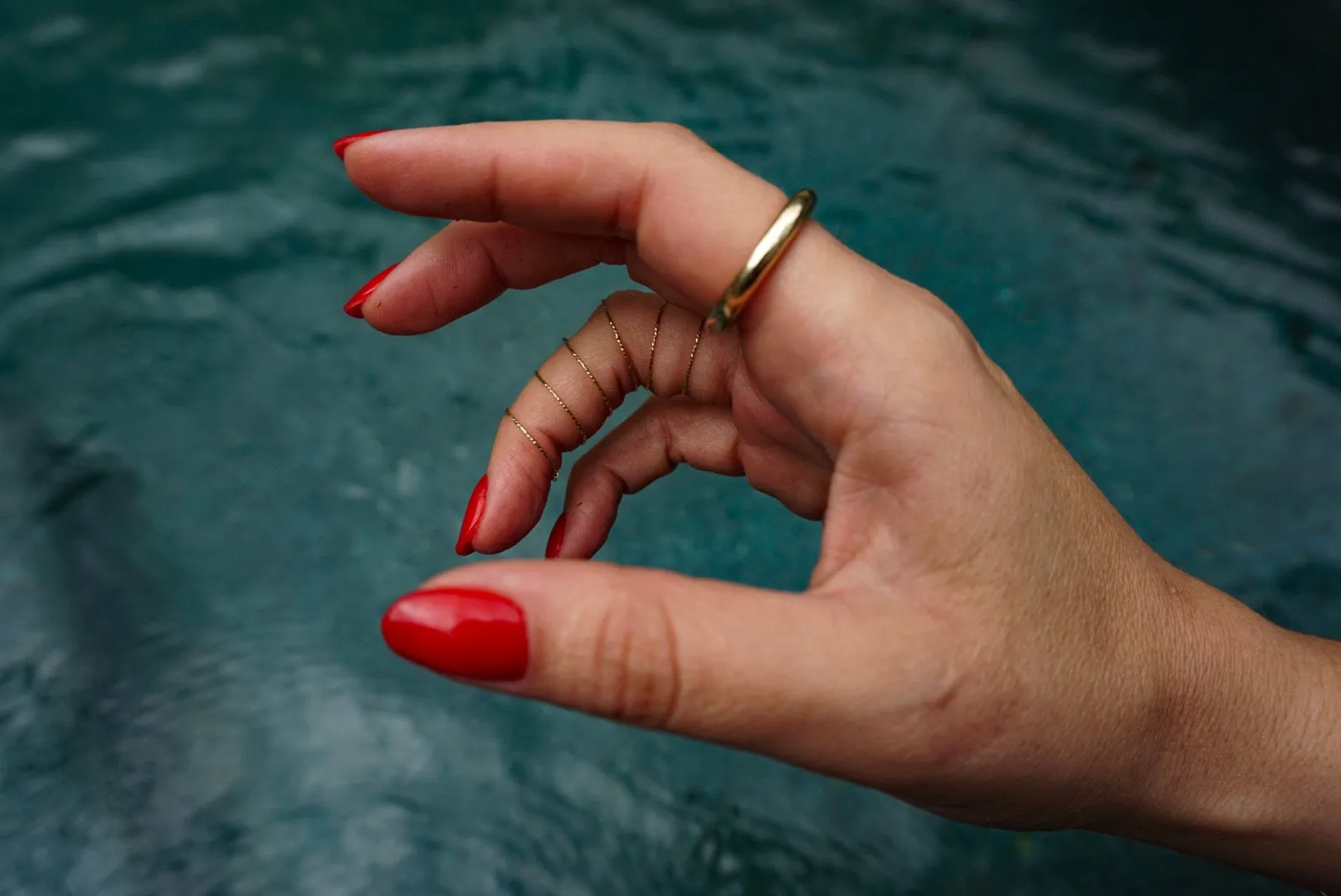 18k Gold Coil Ring