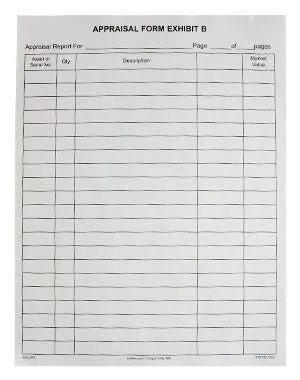 2-Part Appraisal Listing Form (100/Pack)