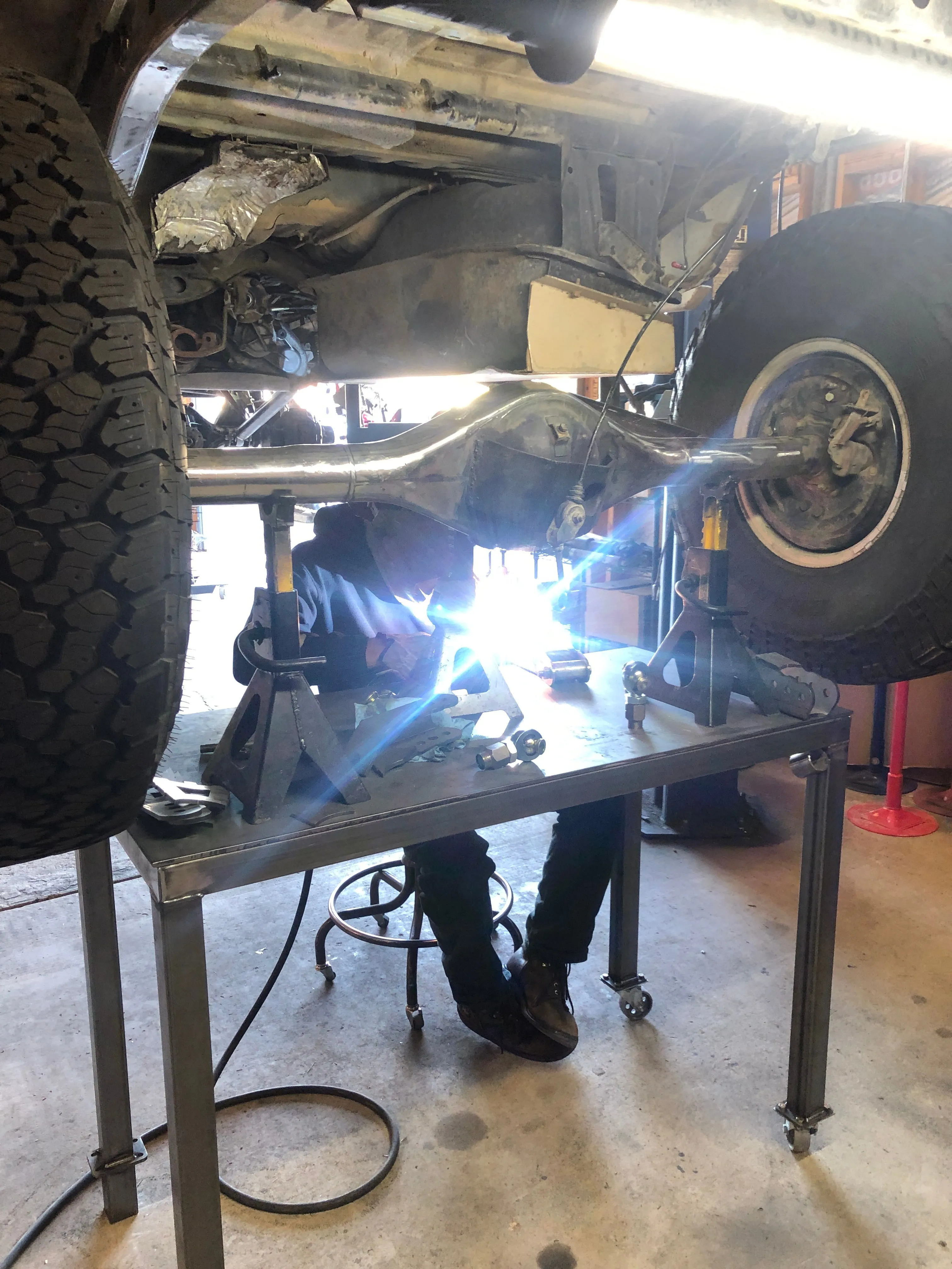 2' x 4' Heavy Duty Welding Table on Wheels 24" x 48" *Local Pickup Only*