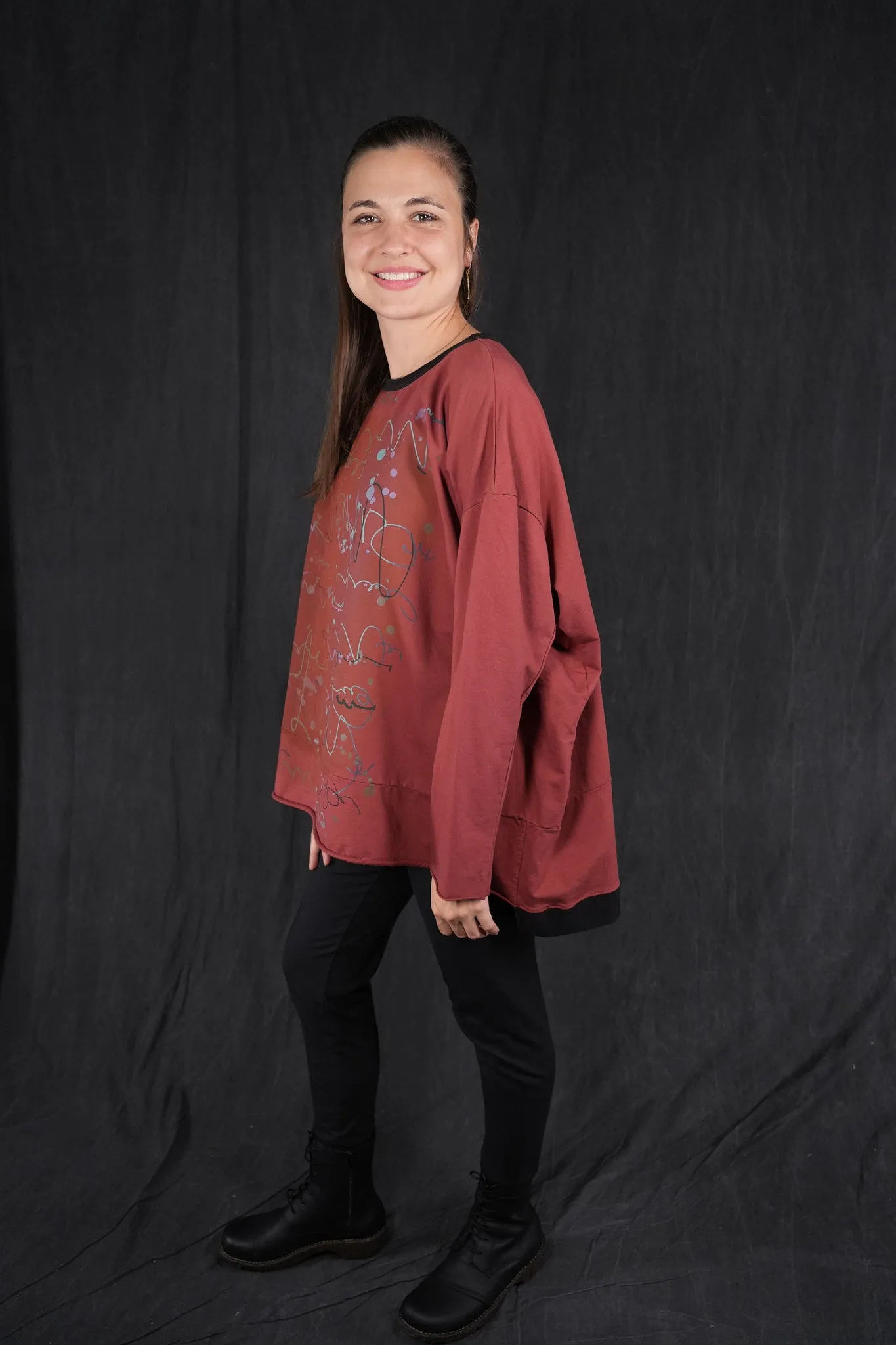 2321 Contrast Bind Sweatshirt Nepal-P