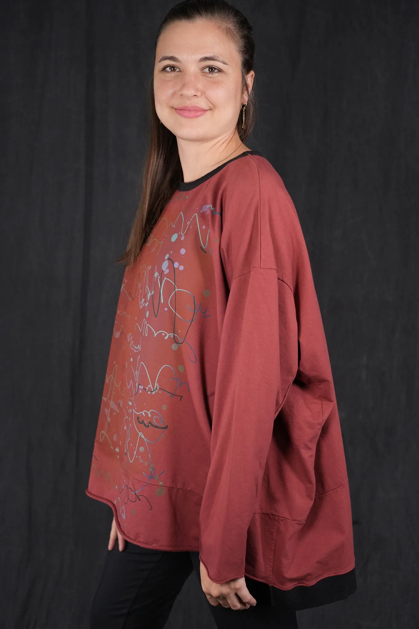 2321 Contrast Bind Sweatshirt Nepal-P