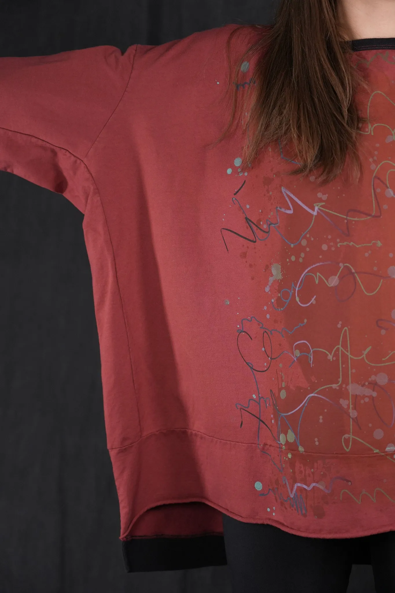 2321 Contrast Bind Sweatshirt Nepal-P