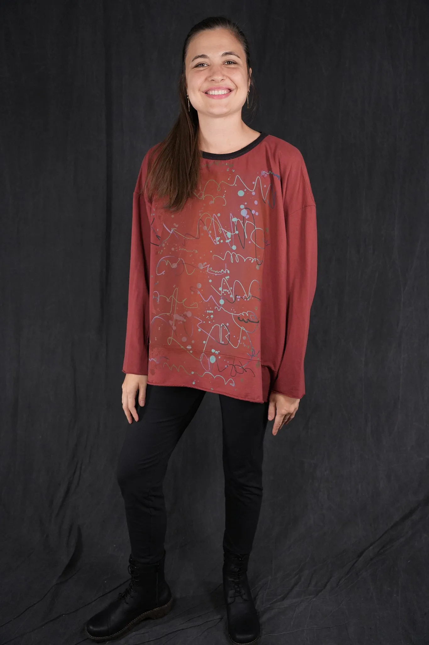 2321 Contrast Bind Sweatshirt Nepal-P