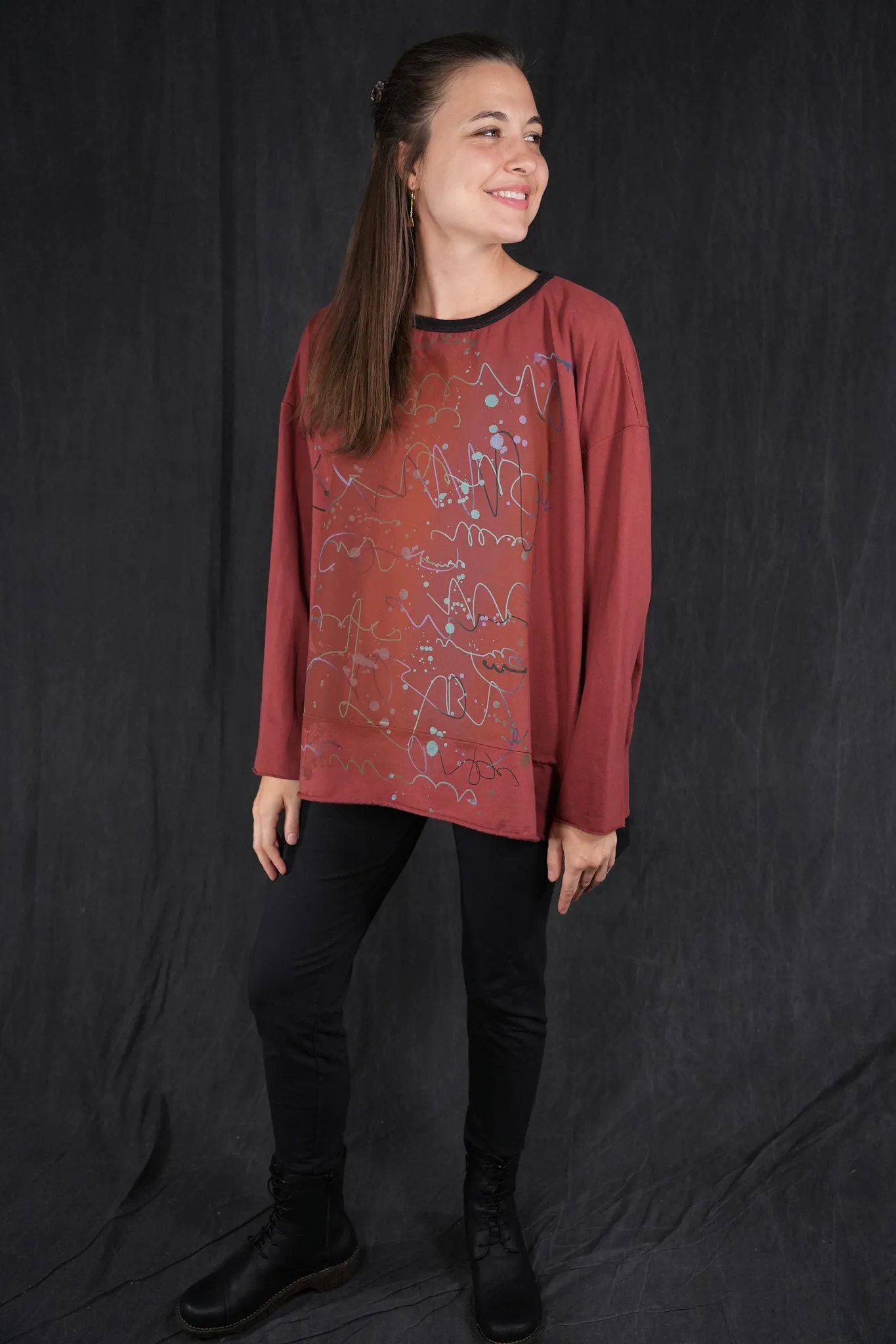 2321 Contrast Bind Sweatshirt Nepal-P