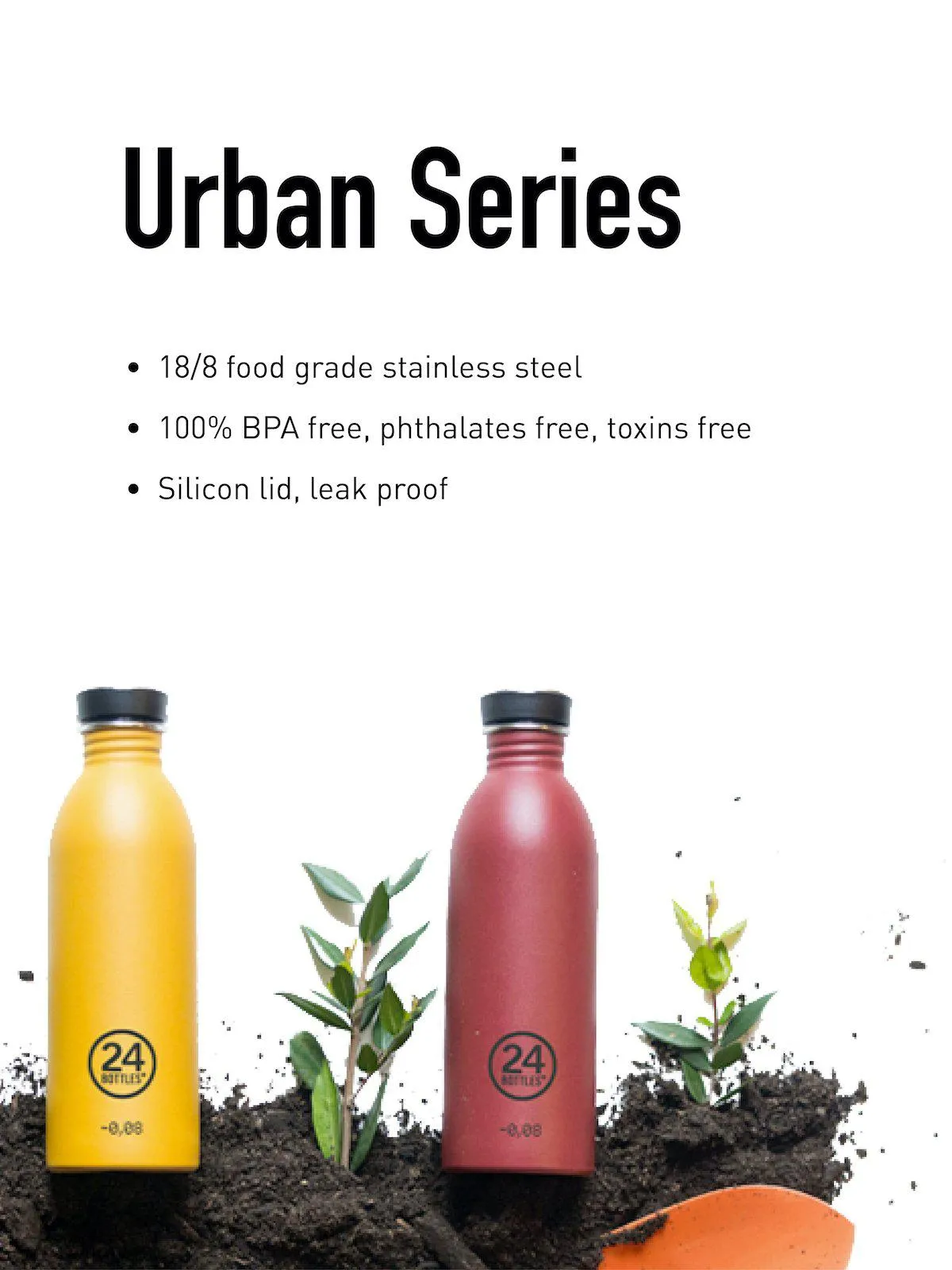 24Bottles Urban Bottle Stripes 500ml