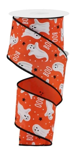2.5" Ghosts/Boo: Dark Orange, Black, White (10 Yards) RGE181620