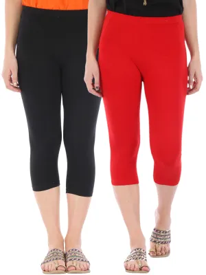 3/4th red and black