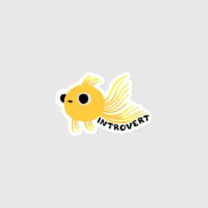 3" Sticker Introvert