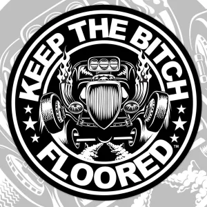 4" vinyl KTBF "Corporate" sticker/decal