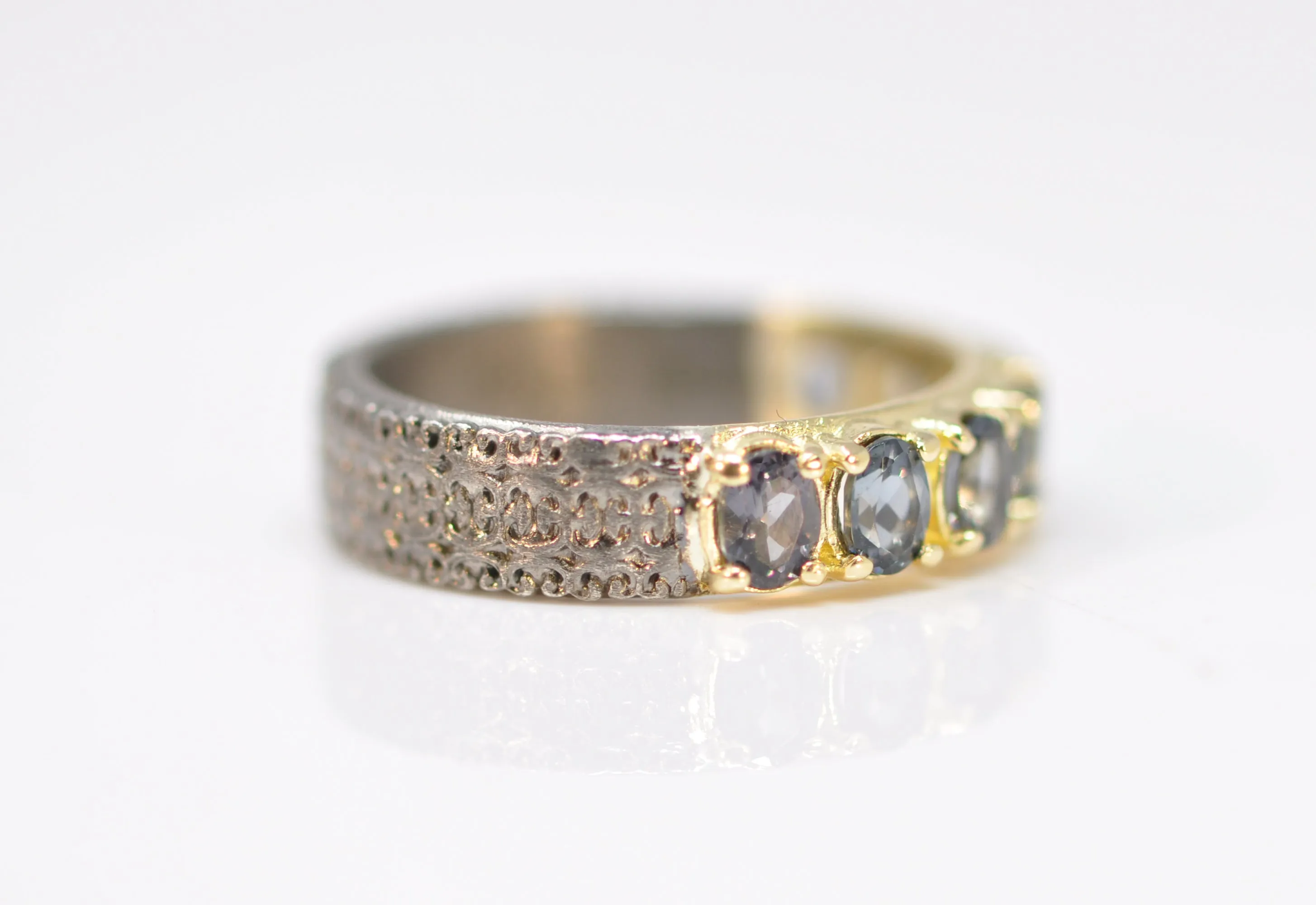 4X3 OVAL SPINEL STATEMENT RING
