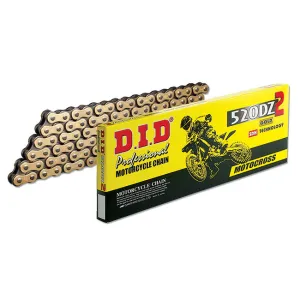 520DZ2 x 116RB G&B solid bush chain w/ RJ clip link DID (520DZ116G)