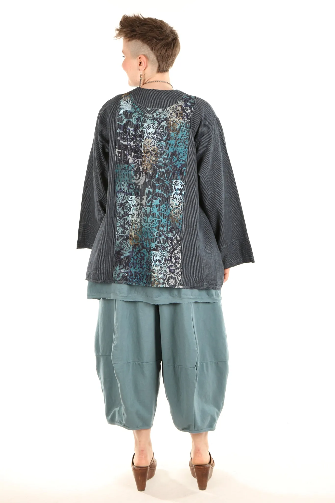 5265 Striped Jacket Kingfisher/Indigo-P