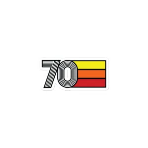 70 - 1970 Retro Tri- Line Decal Decoration Bubble-free Vinyl stickers