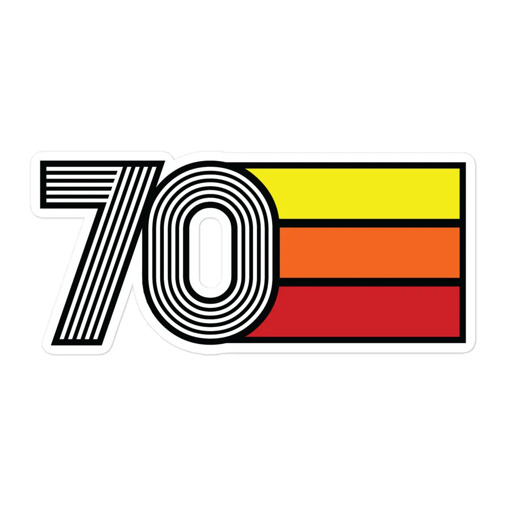 70 - 1970 Retro Tri- Line Decal Decoration Bubble-free Vinyl stickers