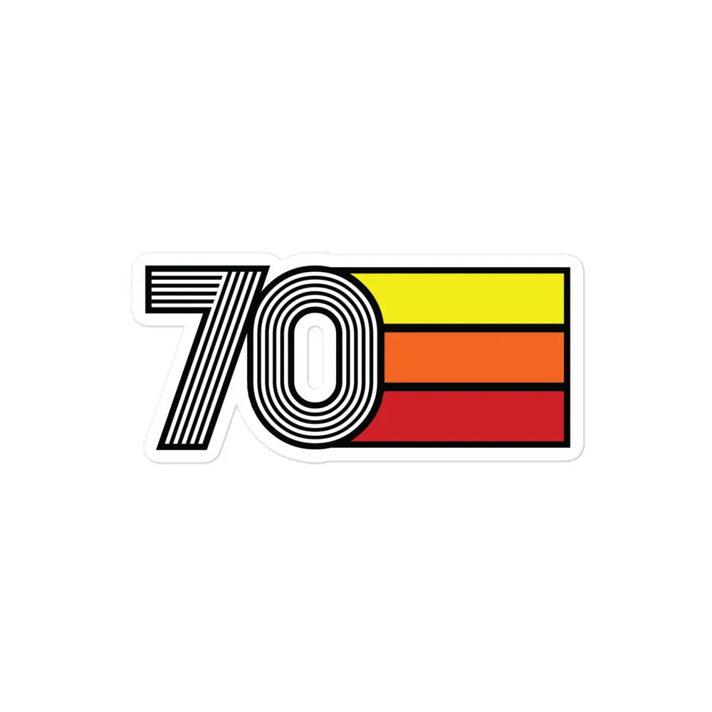 70 - 1970 Retro Tri- Line Decal Decoration Bubble-free Vinyl stickers