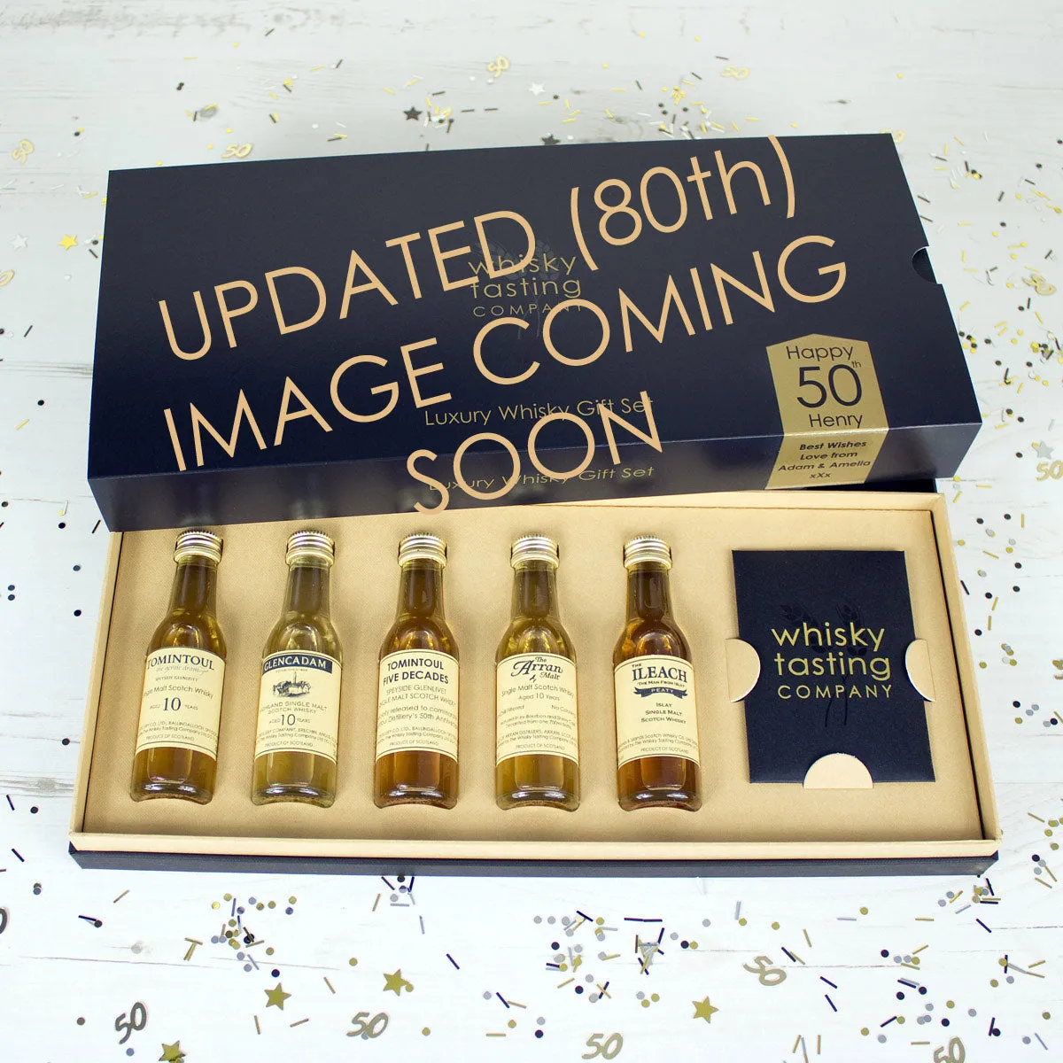 90th birthday premium and old Scotch whisky gift set