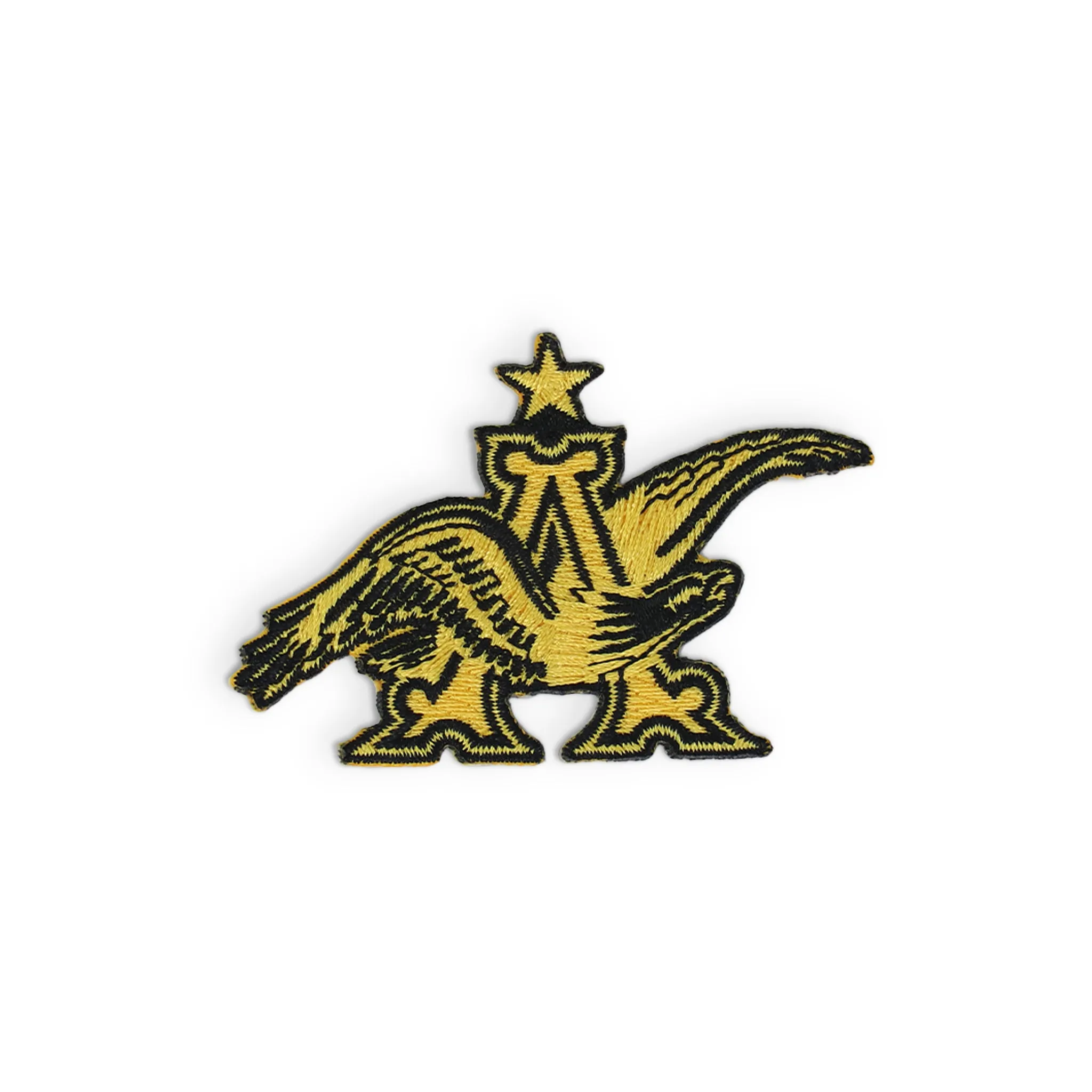 A & Eagle Black Yellow Logo Patch