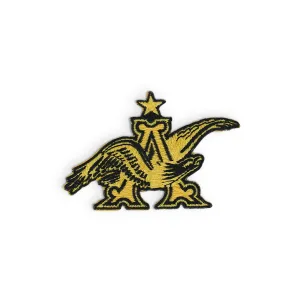 A & Eagle Black Yellow Logo Patch