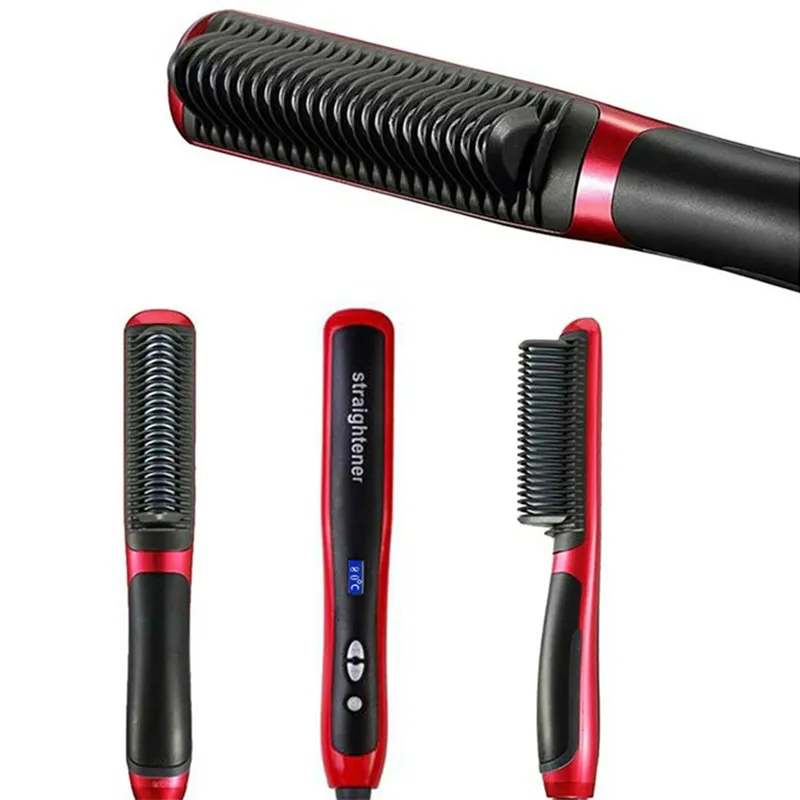 AAA Electric hair straighter Brush ceramic heated (New model)