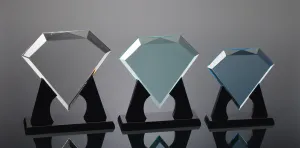 Acrylic Award - Diamond With Stand