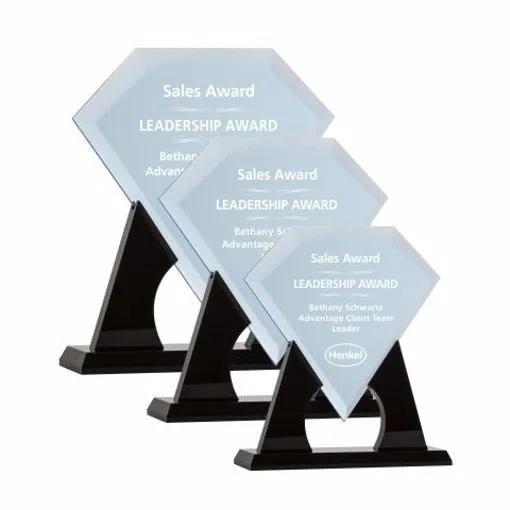 Acrylic Award - Diamond With Stand