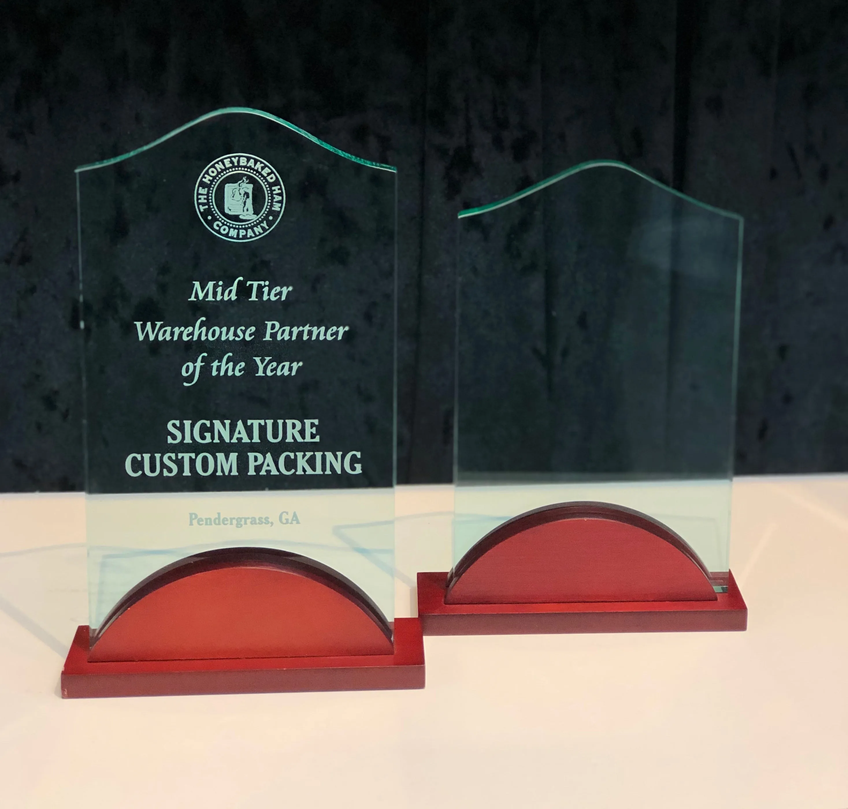 Acrylic Award - Jade Standing