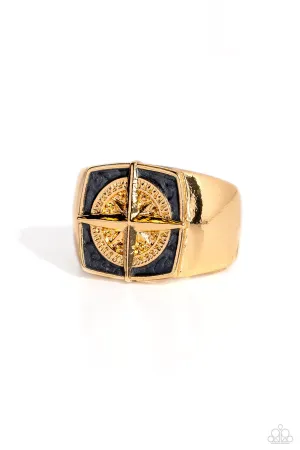 Adventure is Waiting - Gold Ring