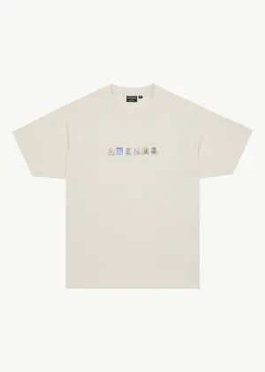 AFENDS TAKE A TRIP BOXY FIT TEE - MOONBEAM