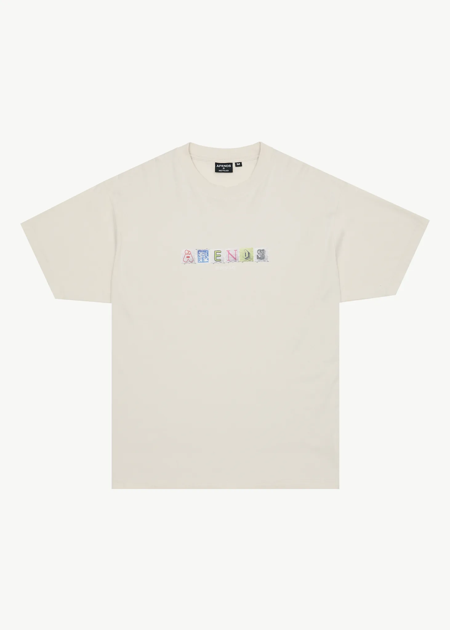AFENDS TAKE A TRIP BOXY FIT TEE - MOONBEAM