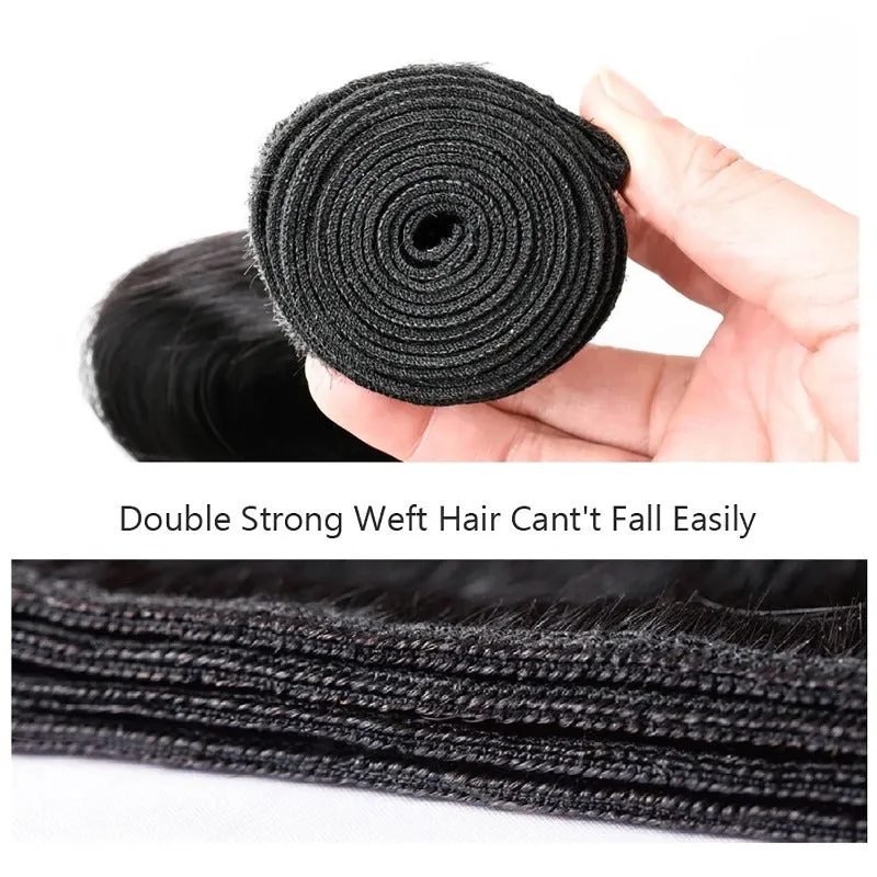AFFORDABLE hair Body Wave 100% Human Hair Natural Black 1 Bundle 100gram