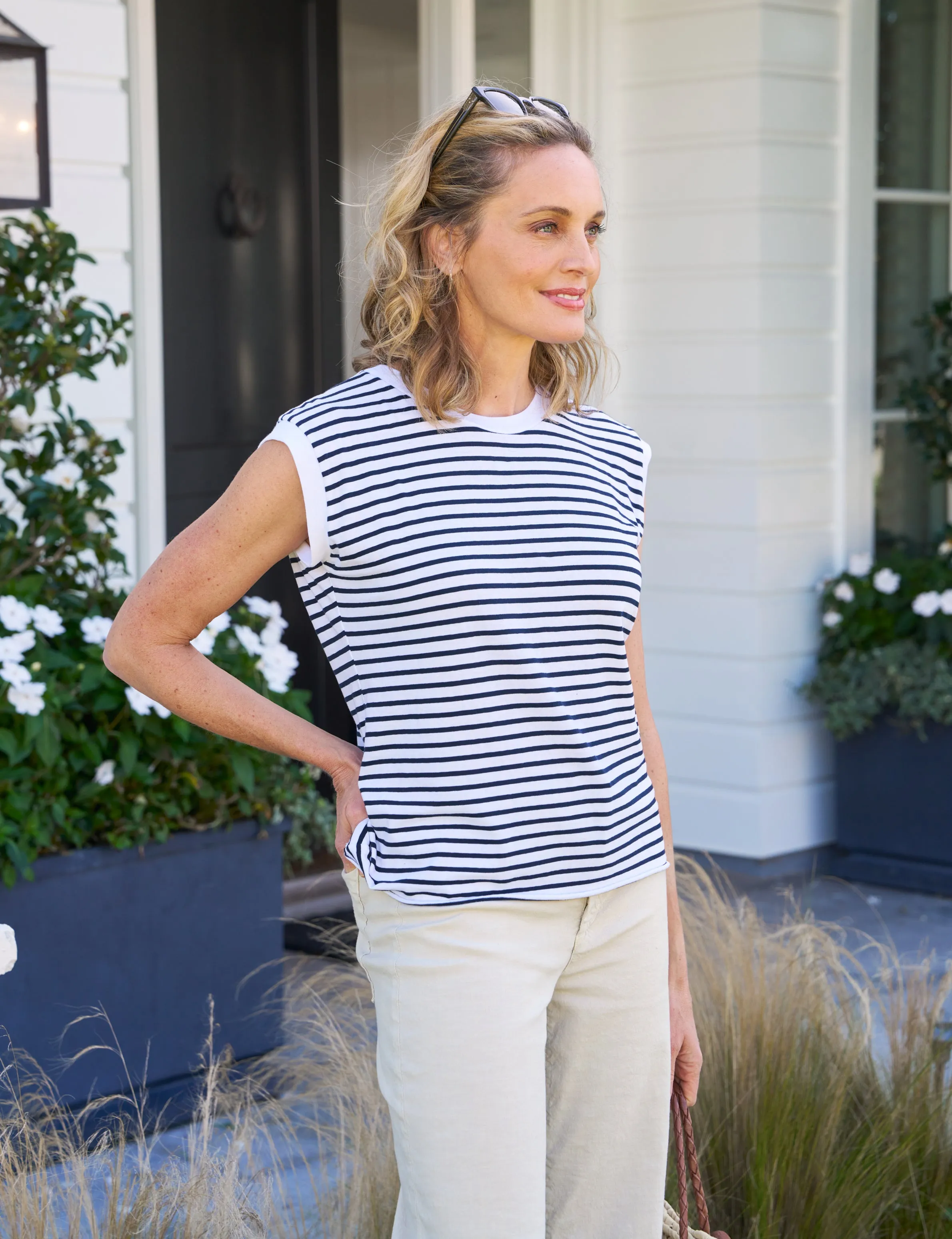 AIDEN Navy French Stripe, Heritage Jersey
