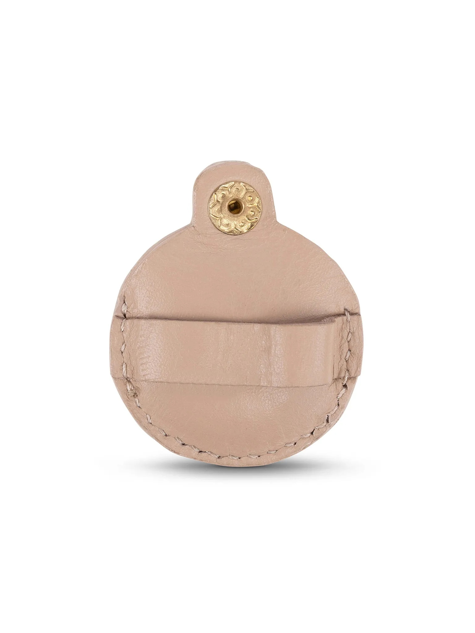 AirTag Case Leather Beige
