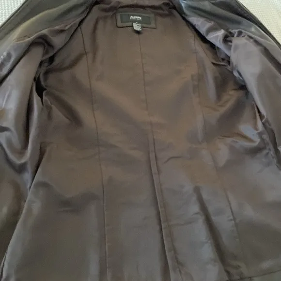 Alfani Like New Leather Zip Fitted Classic Jacket
