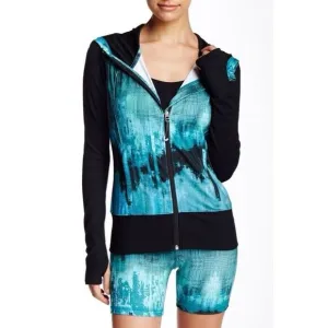 Alo Yoga Teal Desert Flow Jacket Sunset Blue Size L