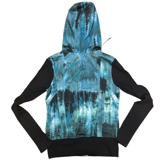 Alo Yoga Teal Desert Flow Jacket Sunset Blue Size L