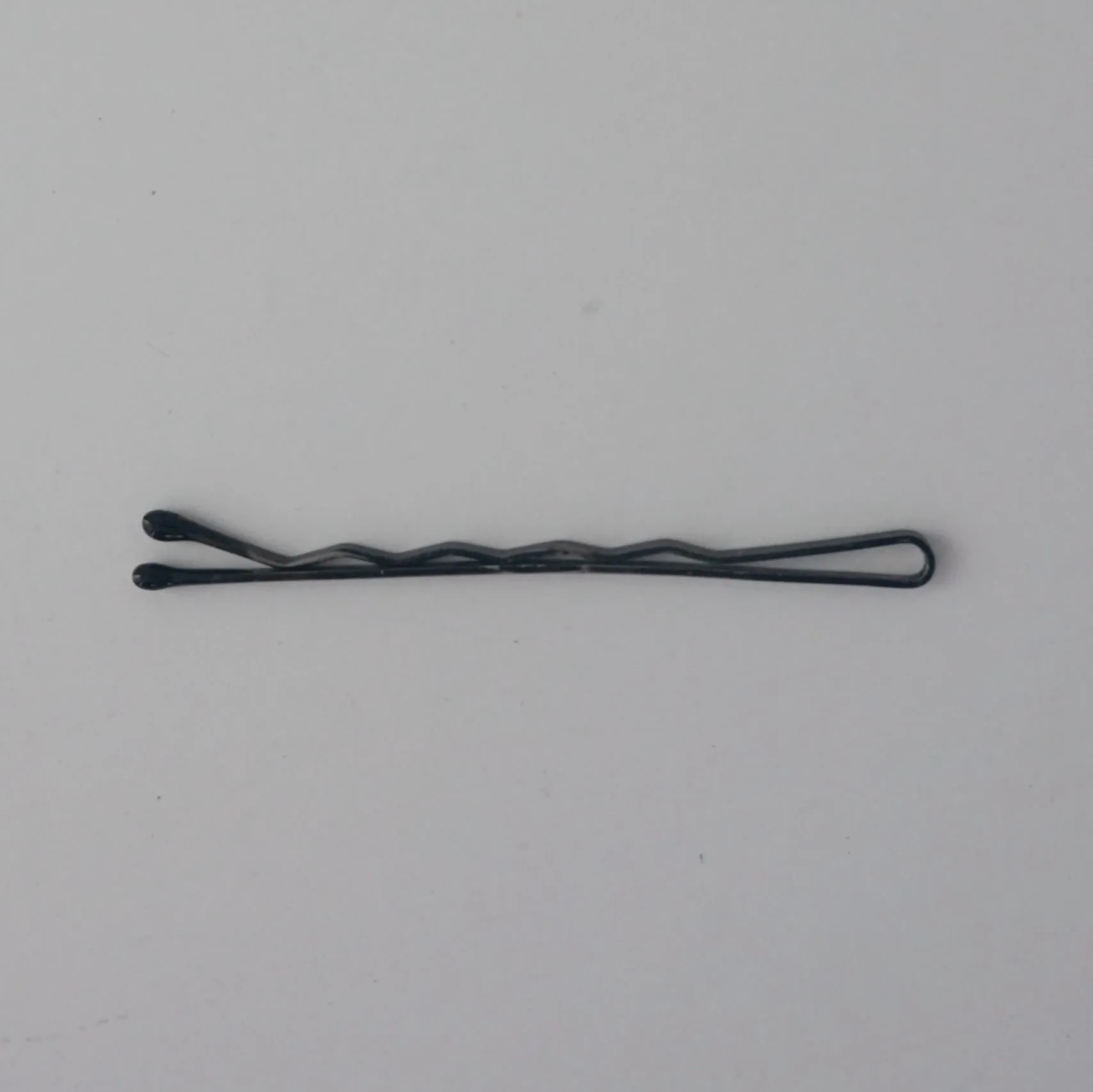 Amelia Beauty Professional Quality Black Bobby Pins, Made in USA, 180 Count, 2" Long, Strong Grip, Durable Plastic Tips, Comfortable All-Day Wear