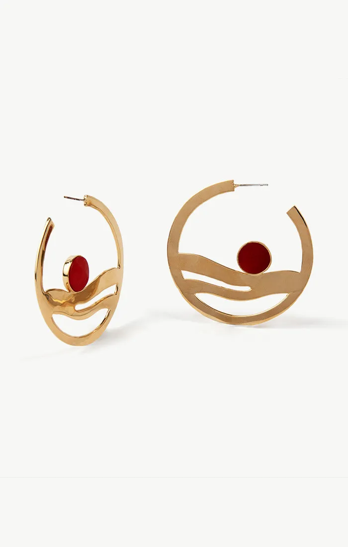 Anga Statement Hoop Earrings