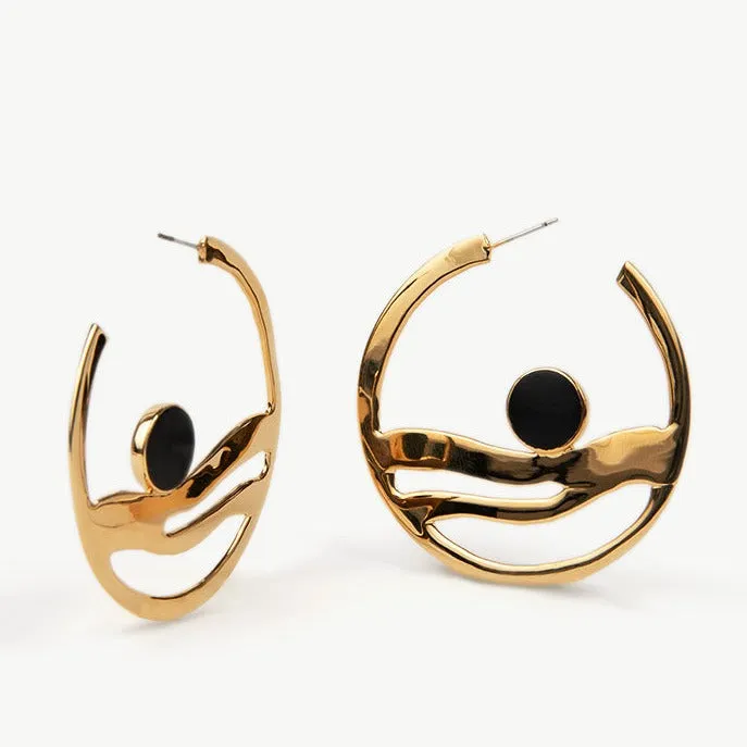 Anga Statement Hoop Earrings