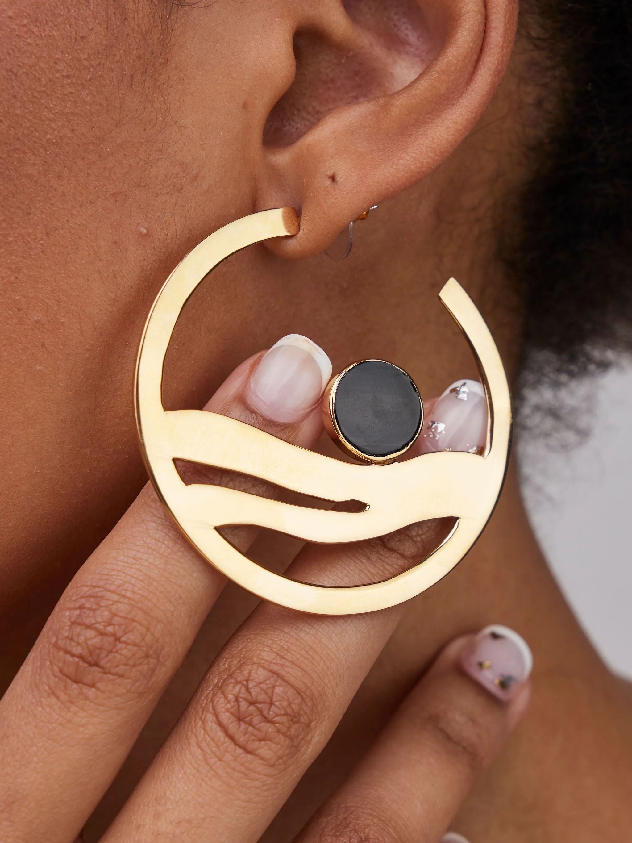 Anga Statement Hoop Earrings