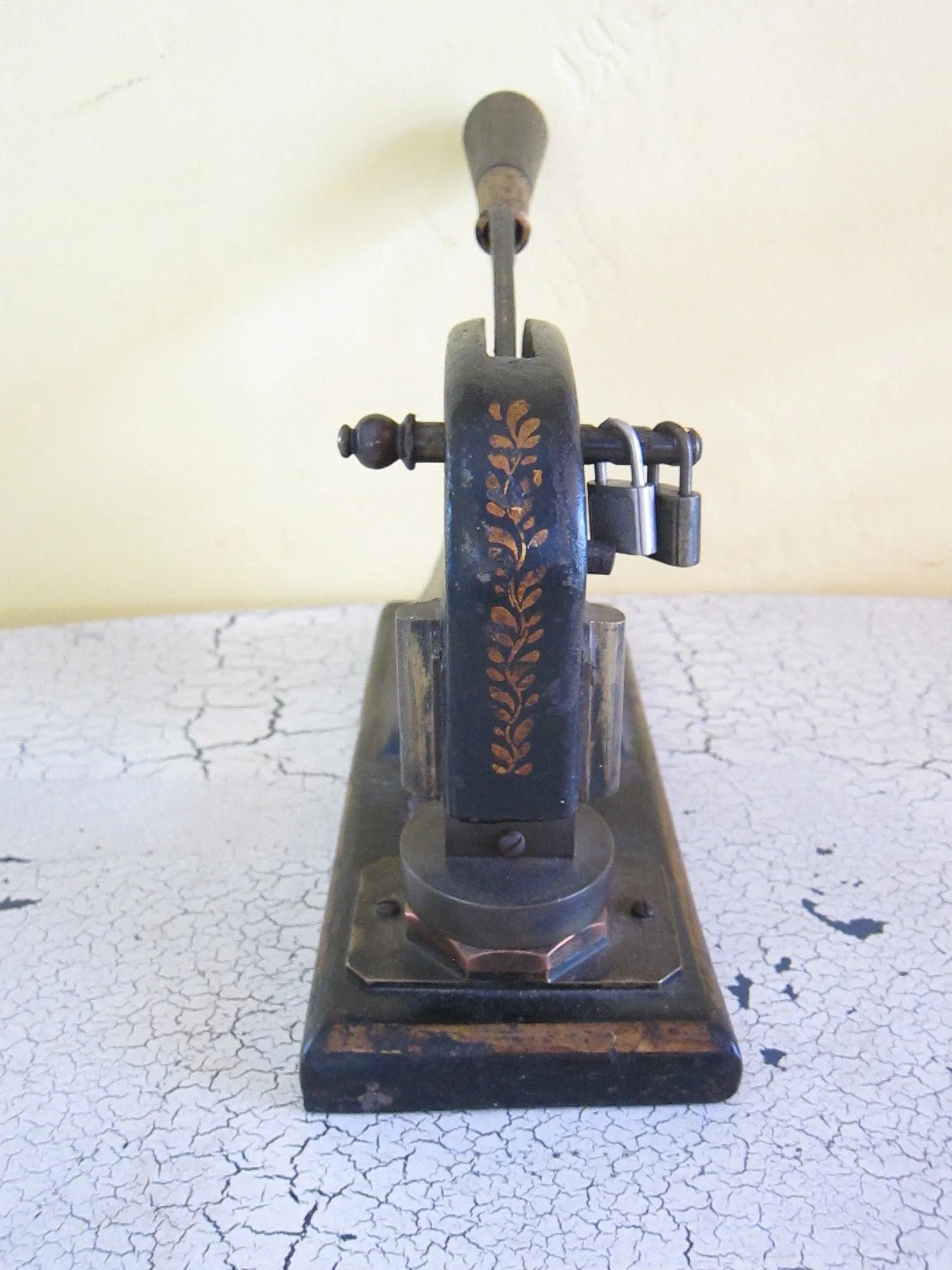 Antique Cast Iron Corporate Seal for Gas & Water Co