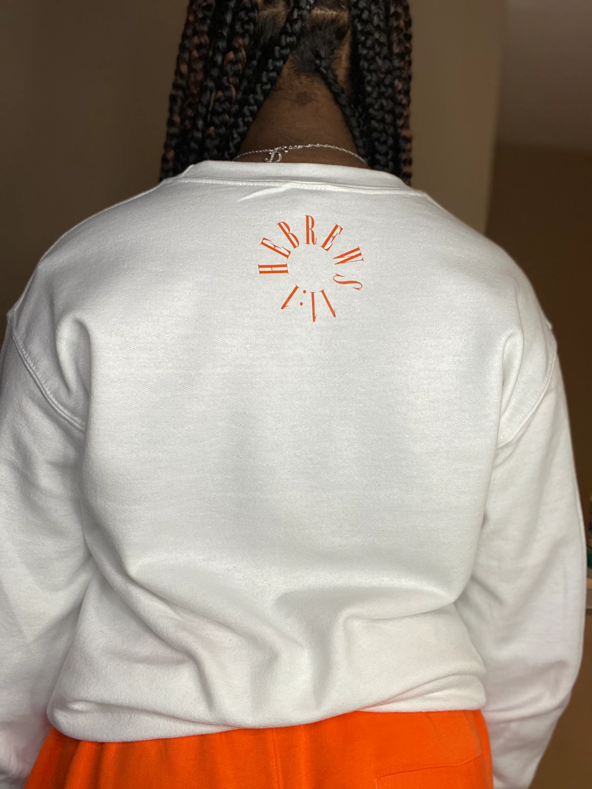 Assurance Crewneck - White/Orange
