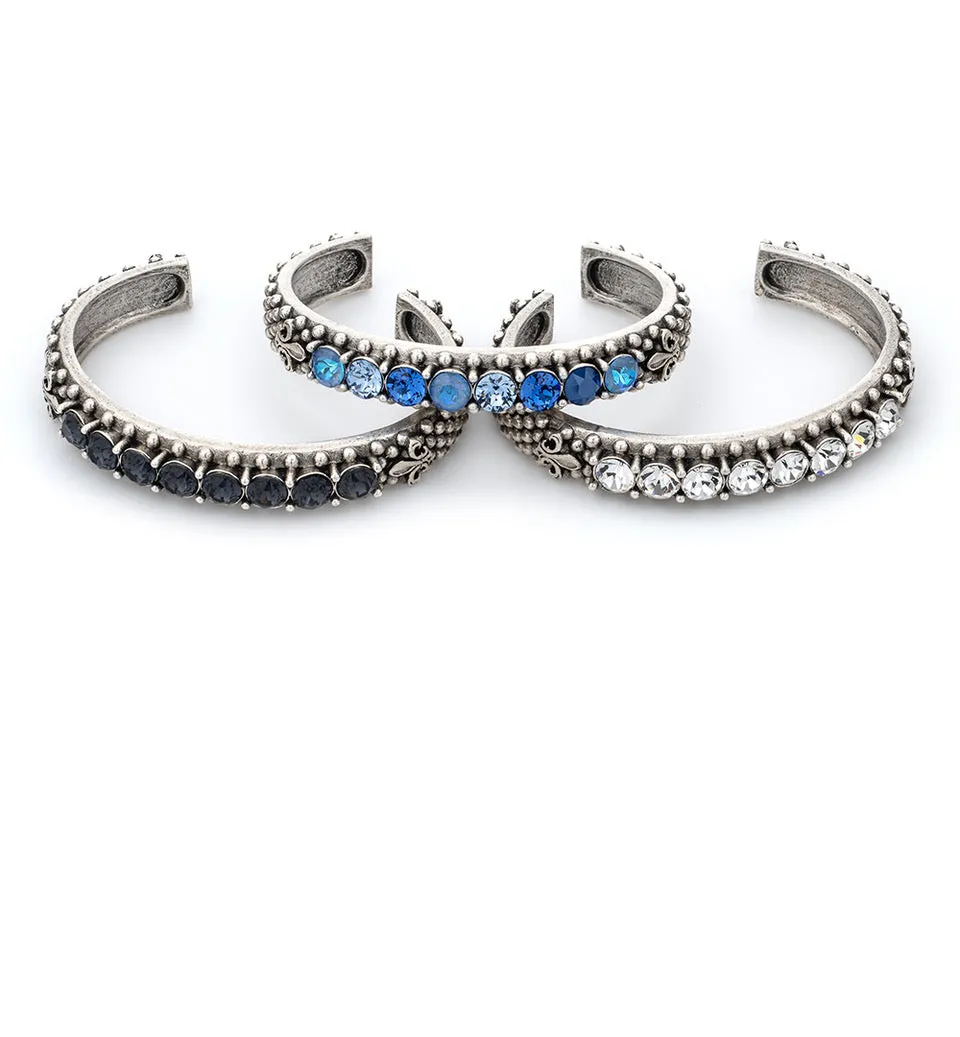 Austrian Clear Crystal Cuff Bracelet