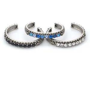 Austrian Clear Crystal Cuff Bracelet